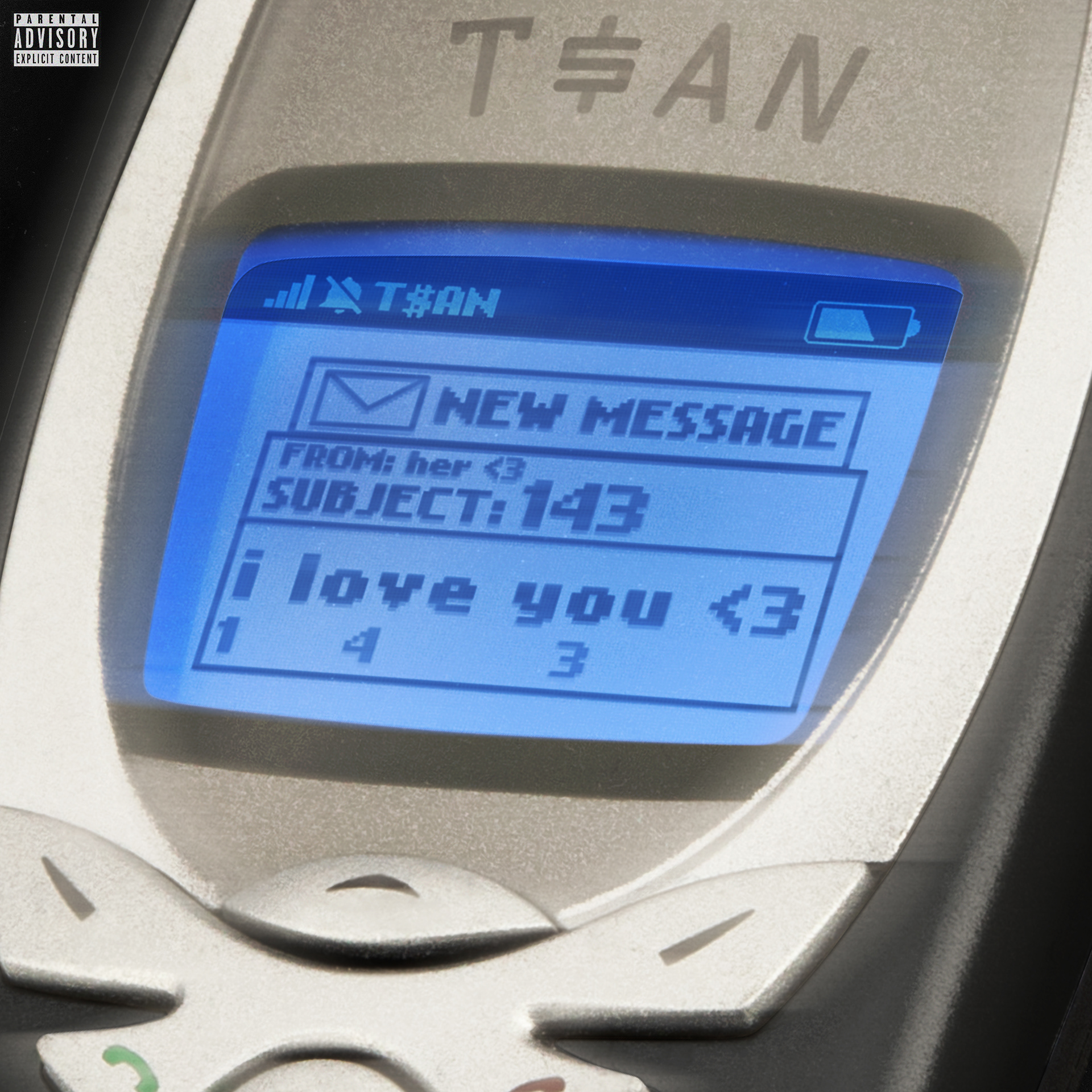 Official cover art for "143" by T$AN