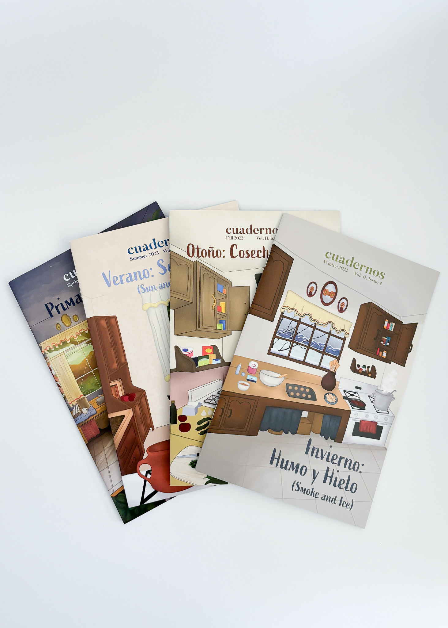 A four-booklet series that celebrates the seasons by food sovereignty, traditions, and holidays in the Manitos community.