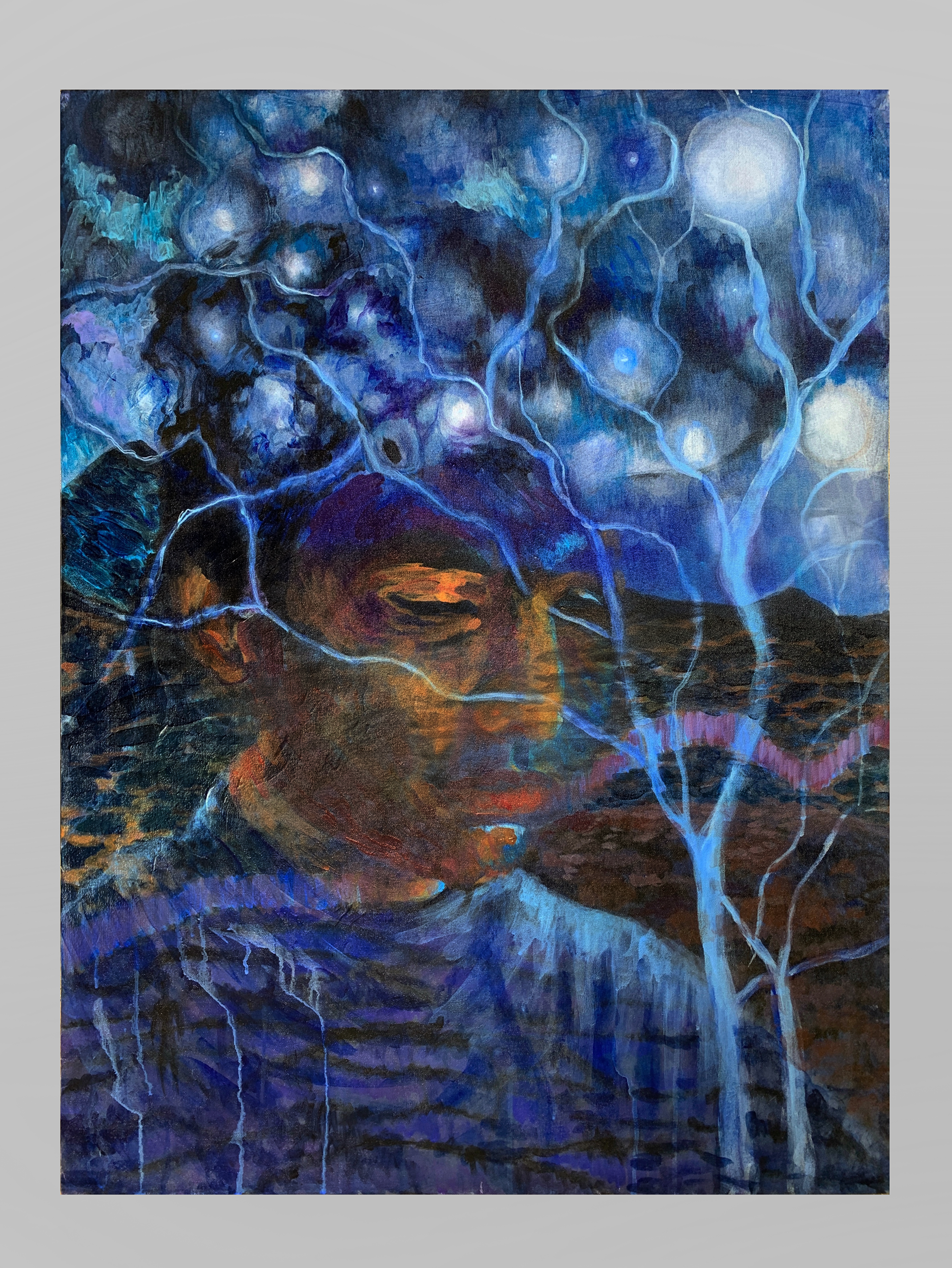 How many stars | Acrylic on canvas | 30”x40” | 2023