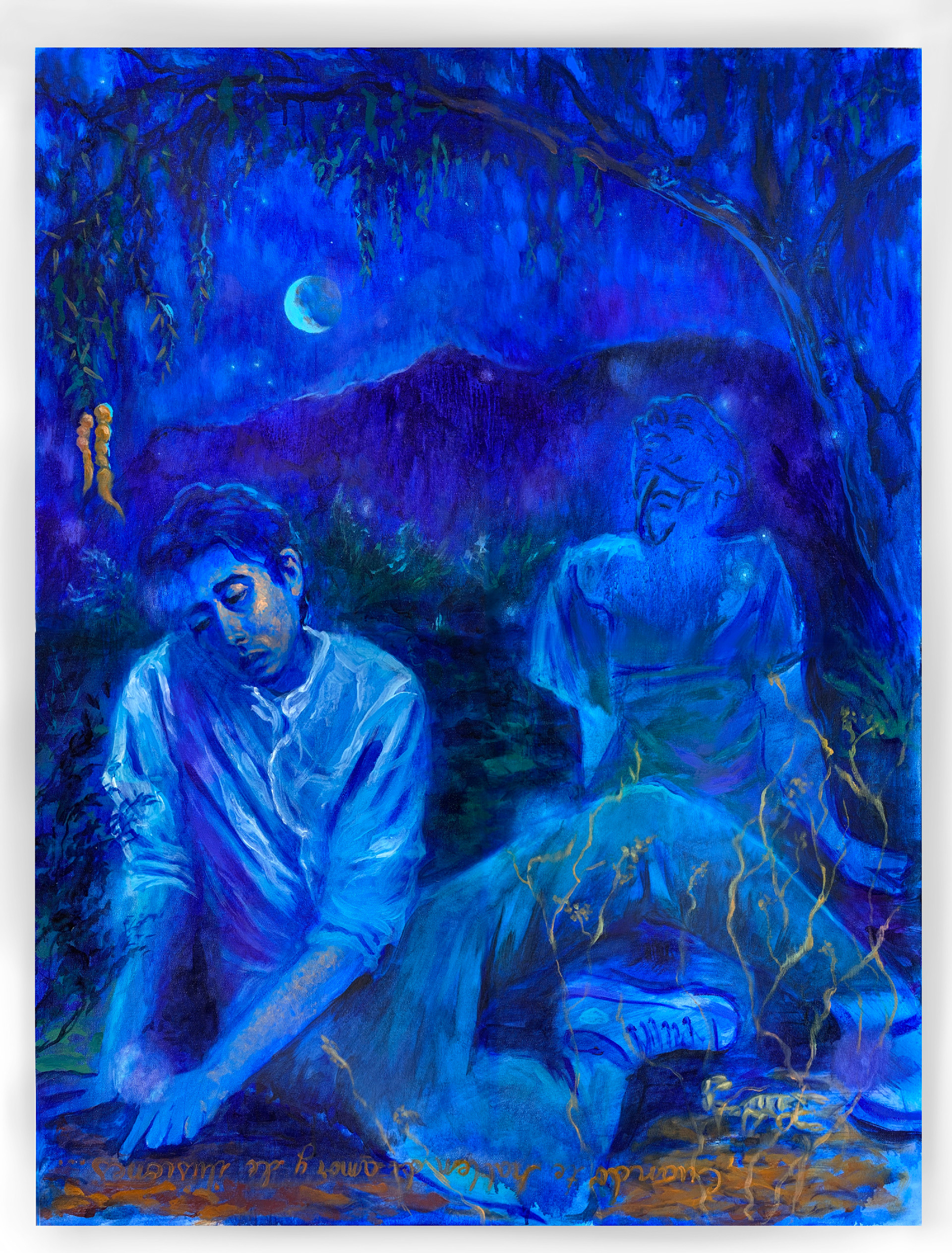Bajo el mezquite | Oil on canvas | 30”x40” | 2023