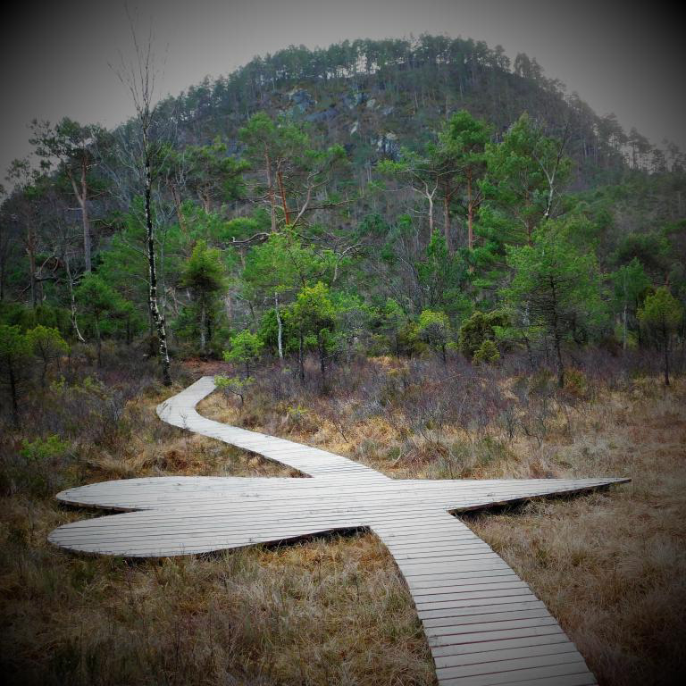 På HJARTA kan eit forelska par ta seg ein svingom, for eksempel. Spelemannen vil det òg vera plass til. Sydnessåta i bakgrunnen. Februar 2023.