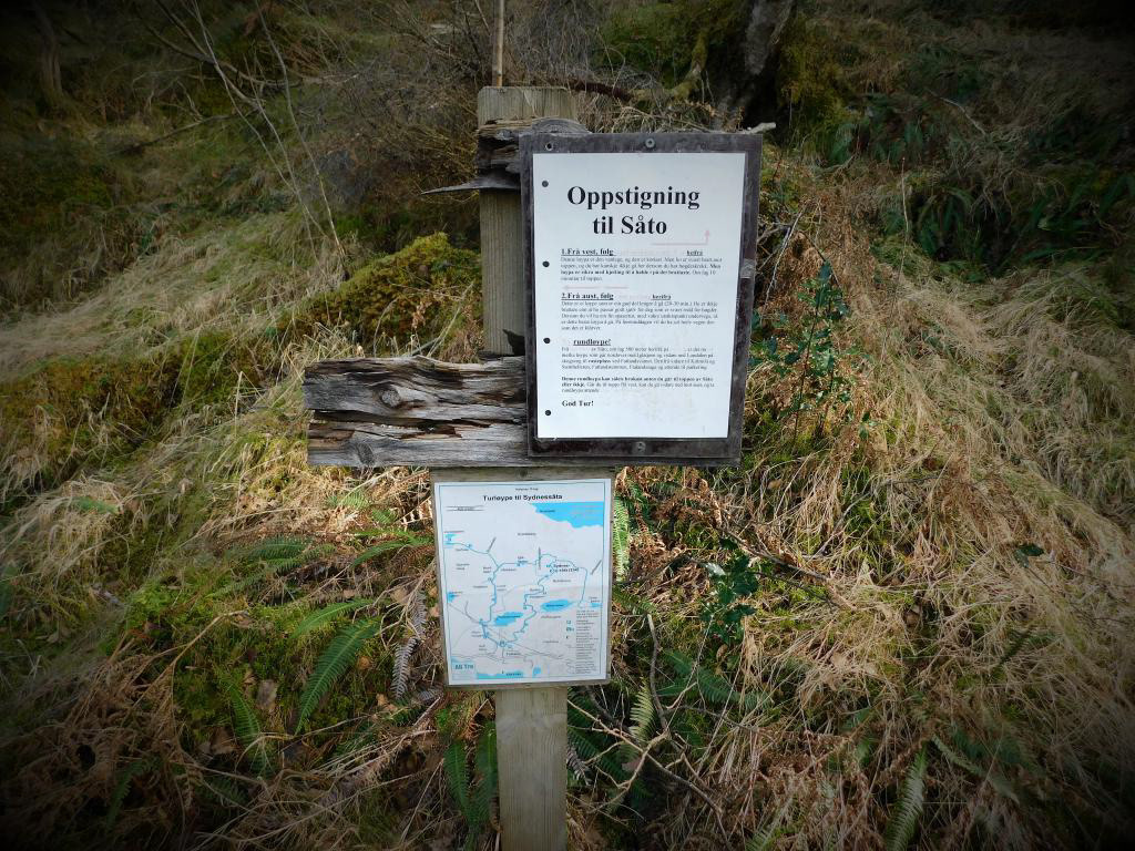 Gode råd på vegen får du, når du skal klyva opp til Såto.