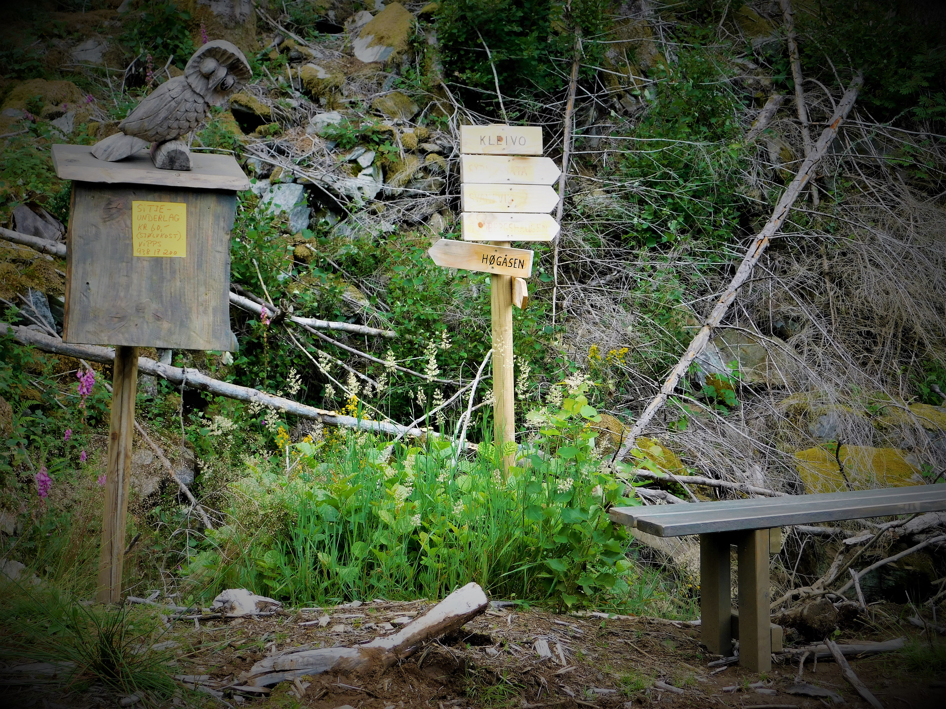 Nede ved Kleivo kan du velja om du vil snu nasen heimover att, eller om du vil vidare innover. Kanskje til Hjarta? Eller Såto? Eller Tjobergshaugen? Spør gjerne ugla om tips.