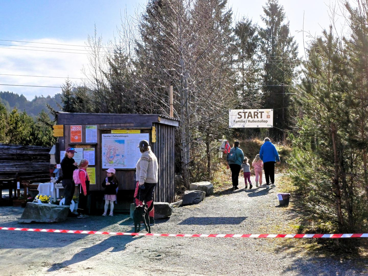 Familiane rusla jamnt og trutt gjennom dagen.