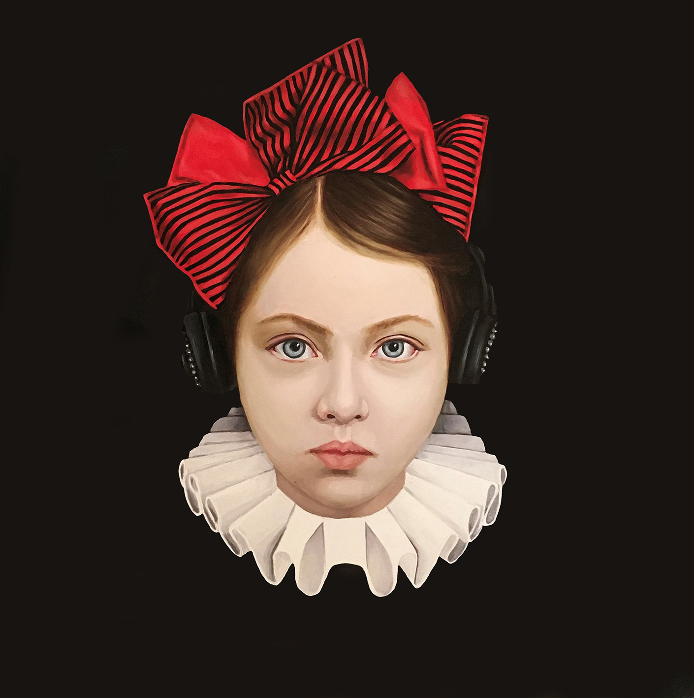 Reina con Moño - Oleo sobre tela - 50 x 50 cm