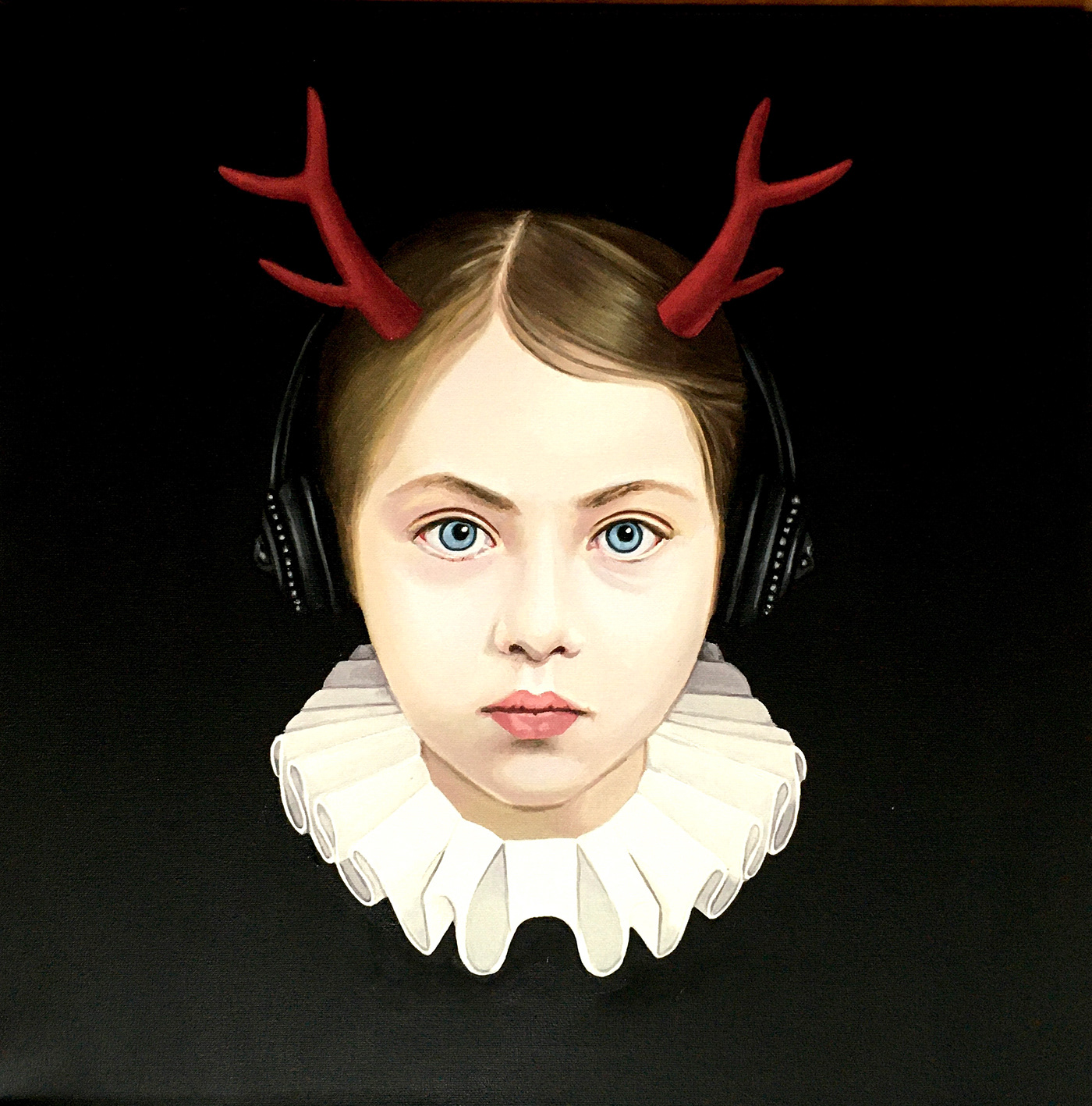 Reina Diablita - Oleo sobre tela - 50 x 50 cm