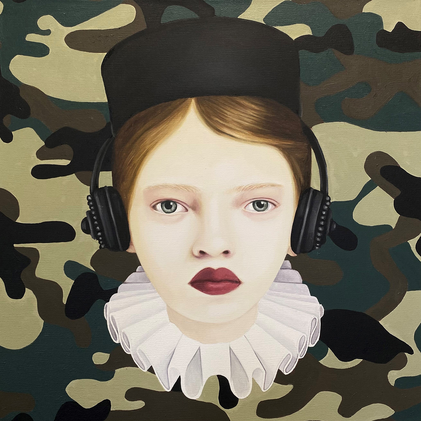 Reina Camuflada - Oleo sobre tela - 50 x 50 cm