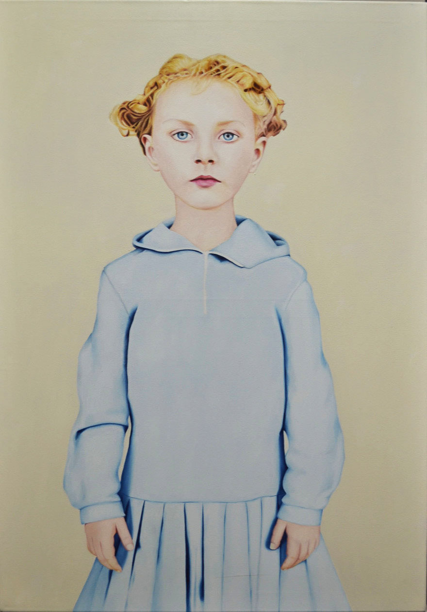 Vestido Azul - Oleo Sobre tela -  60 x 90 cm