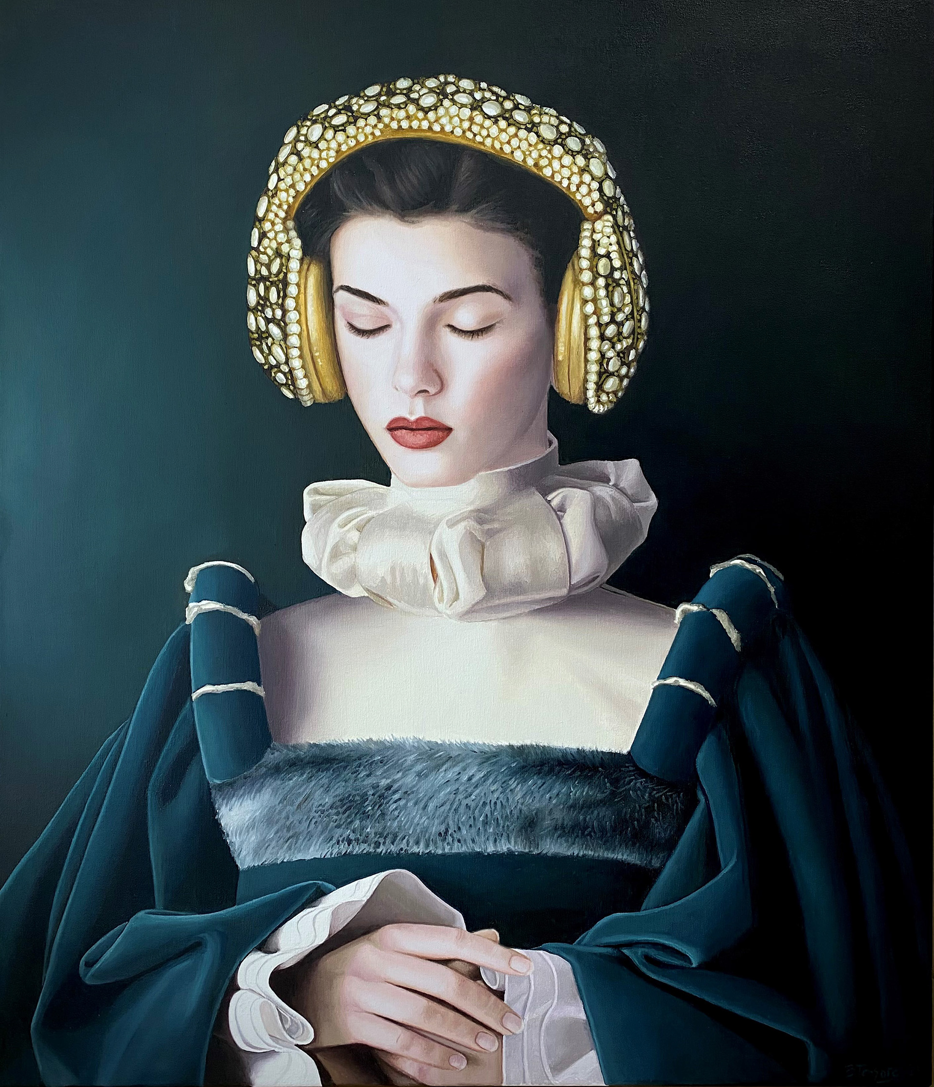 Reina de la Musica - Oleo sobre tela - 60 x 70 cm