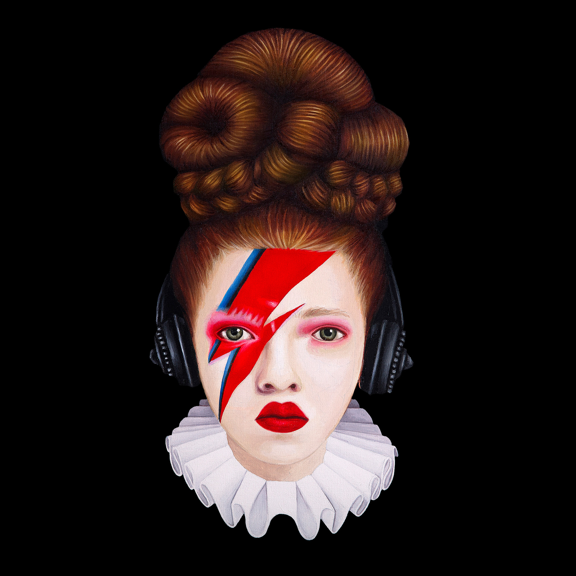 Reina Bowie - Oleo sobre tela - 50 x 50 cm