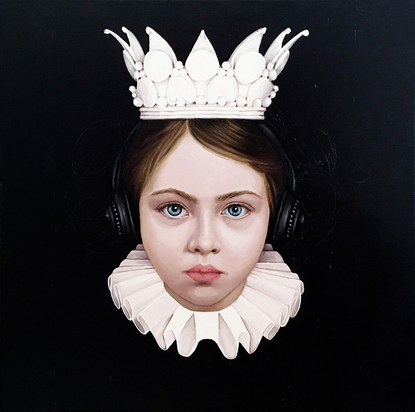 Corona Girl - Oleo sobre tela - 50 x 50 cm