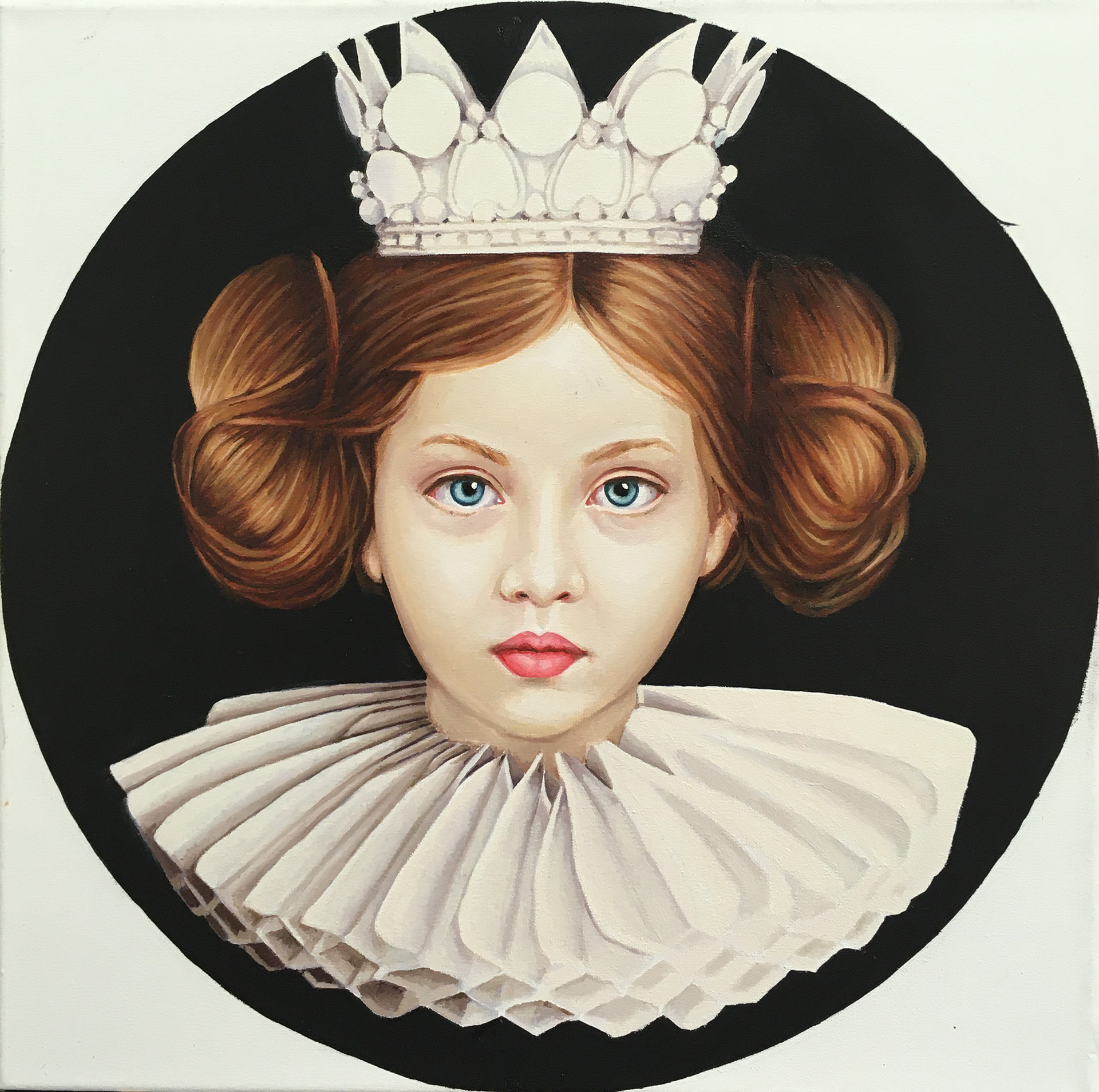 Reina negra - Oleo sobre tela - 40 x 40 cm