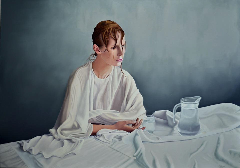 Sin Pan y sin trabajo - Oleo sobre tela - 90 x 120 cm