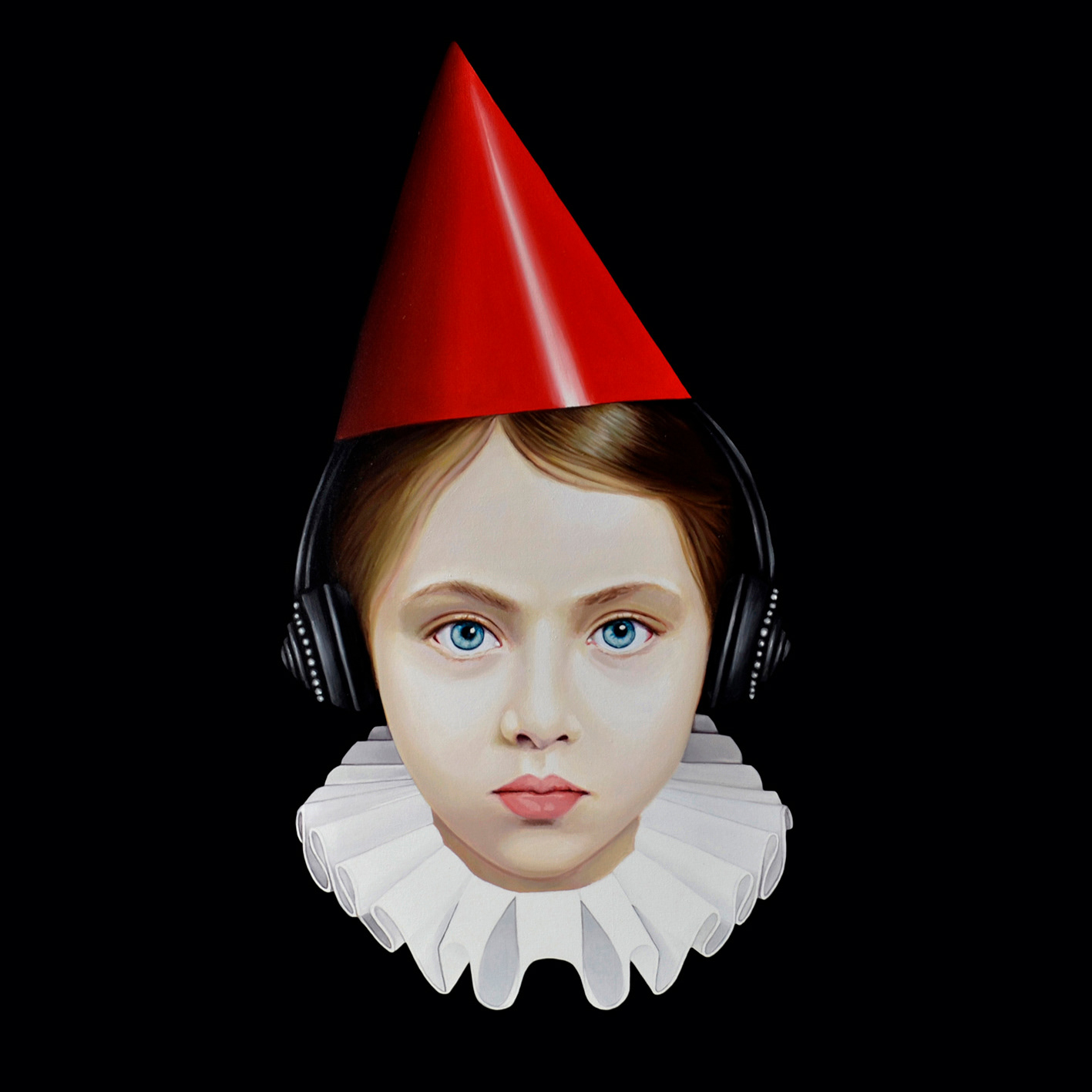 Reina con Bonete - Oleo sobre tela - 50 x 50 cm