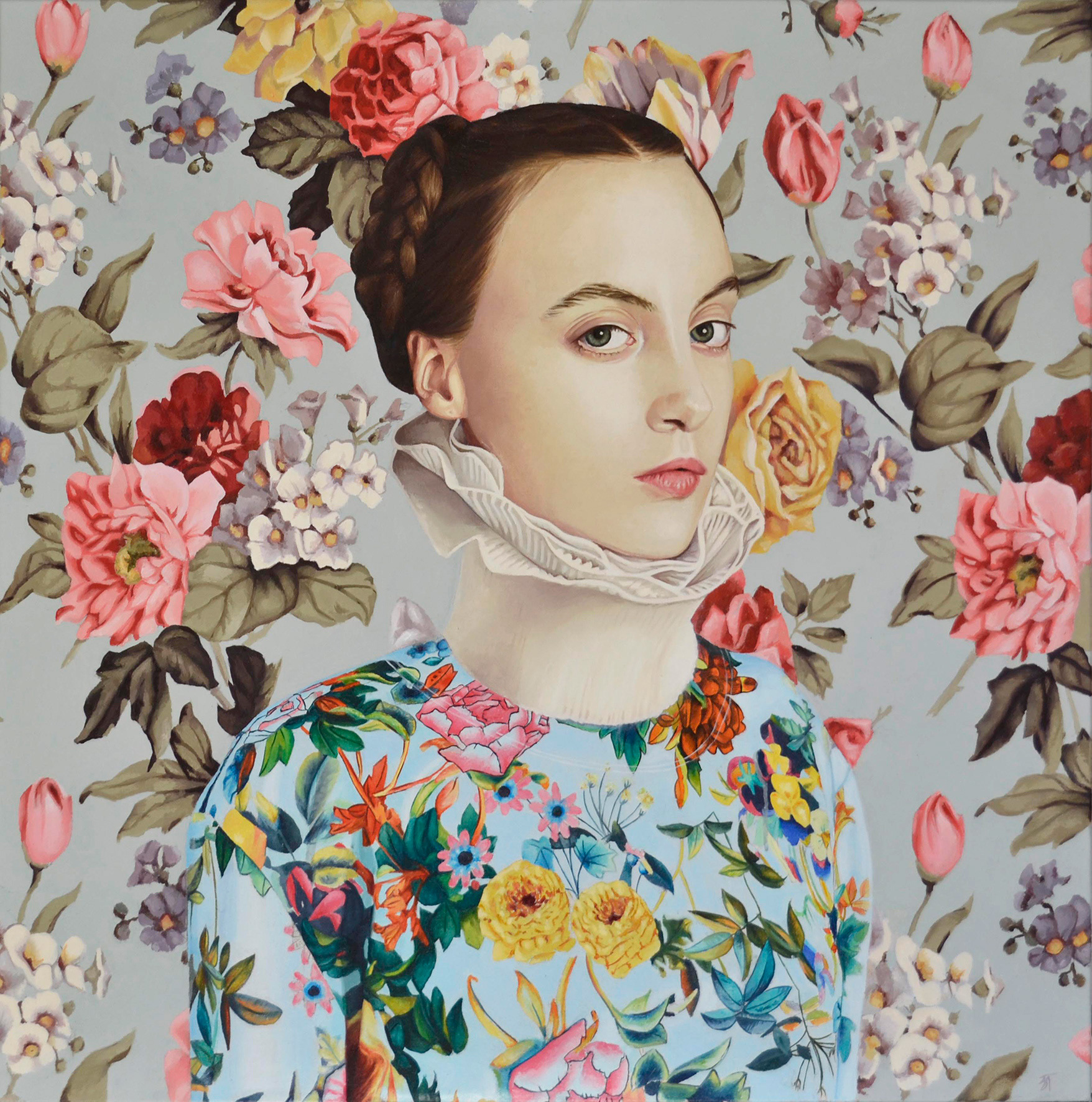Flora - Oleo sobre tela - 70 x 70 cm