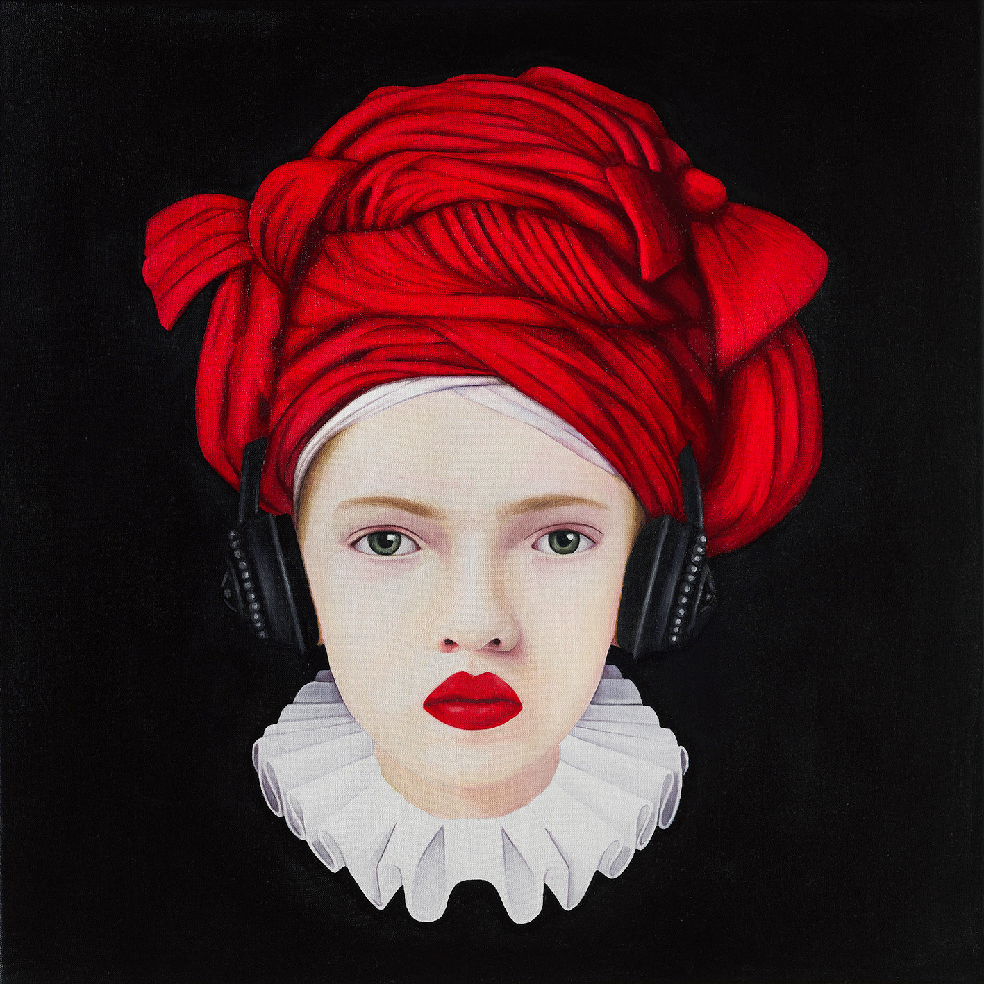 Reina con Turbante - Oleo sobre tela - 50 x 50 cm