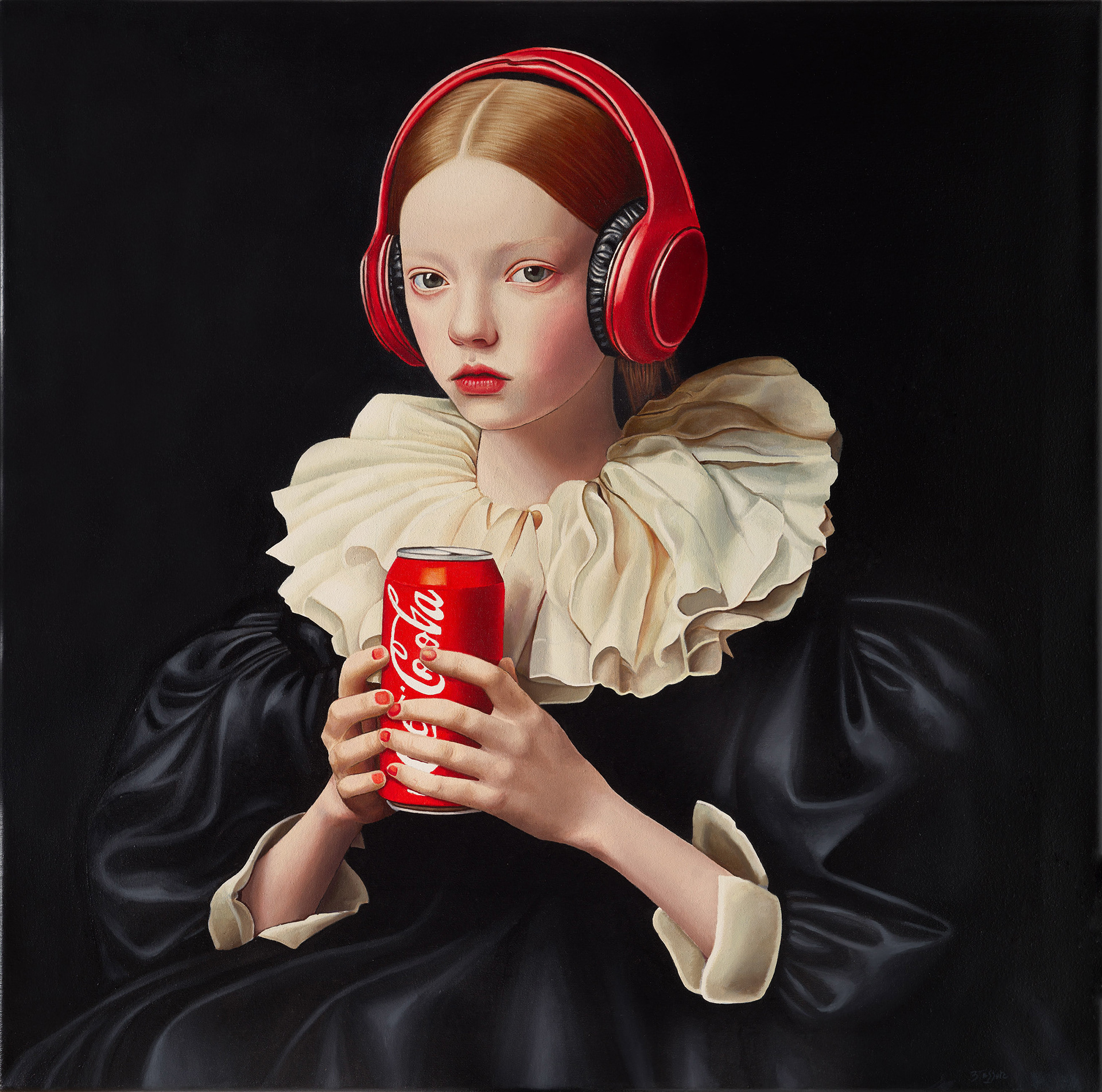 Reina Coca Cola - Oleo sobre tela - 70 x 70 cm