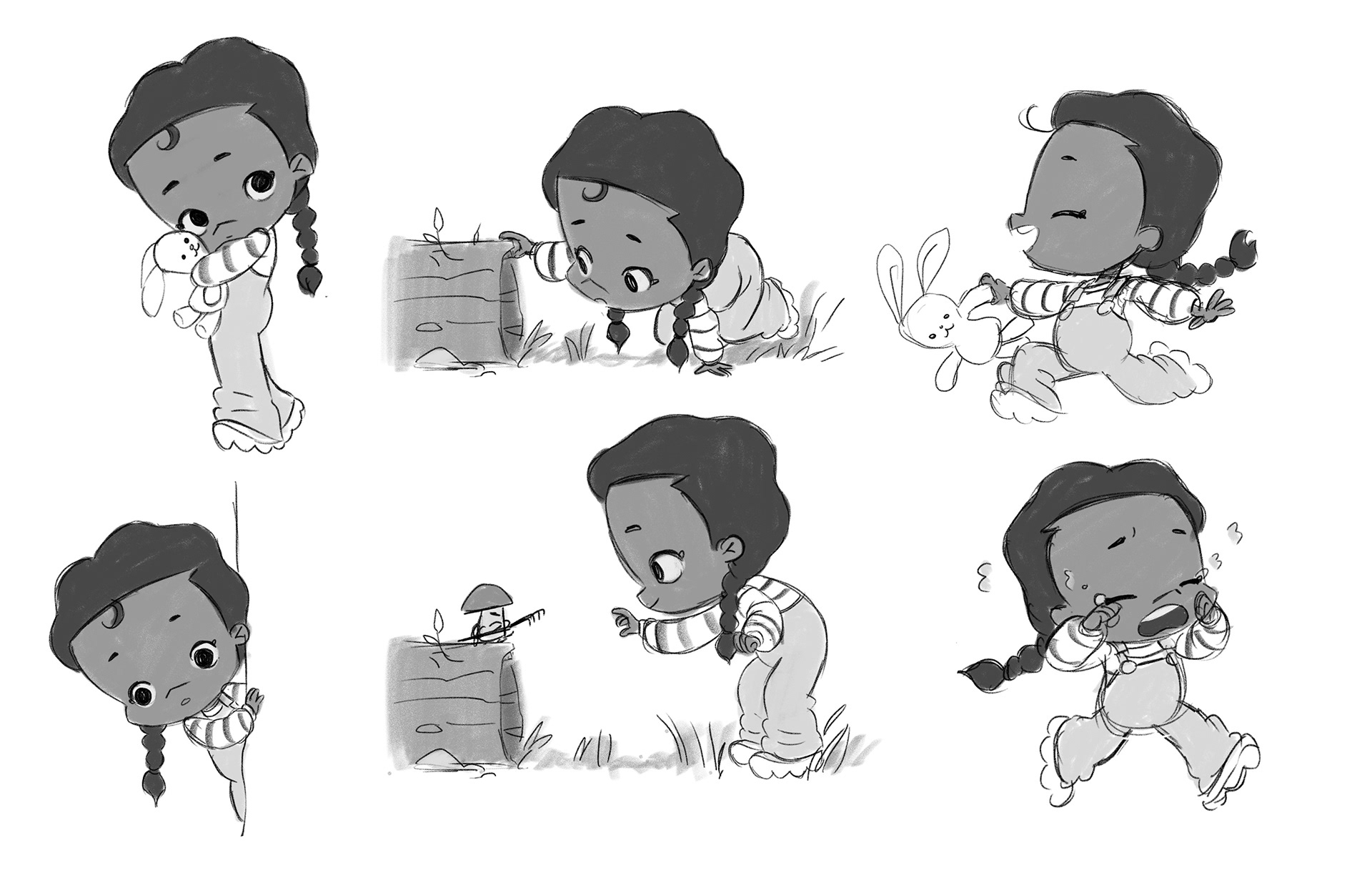 The Little Girl - Rough Design explorations