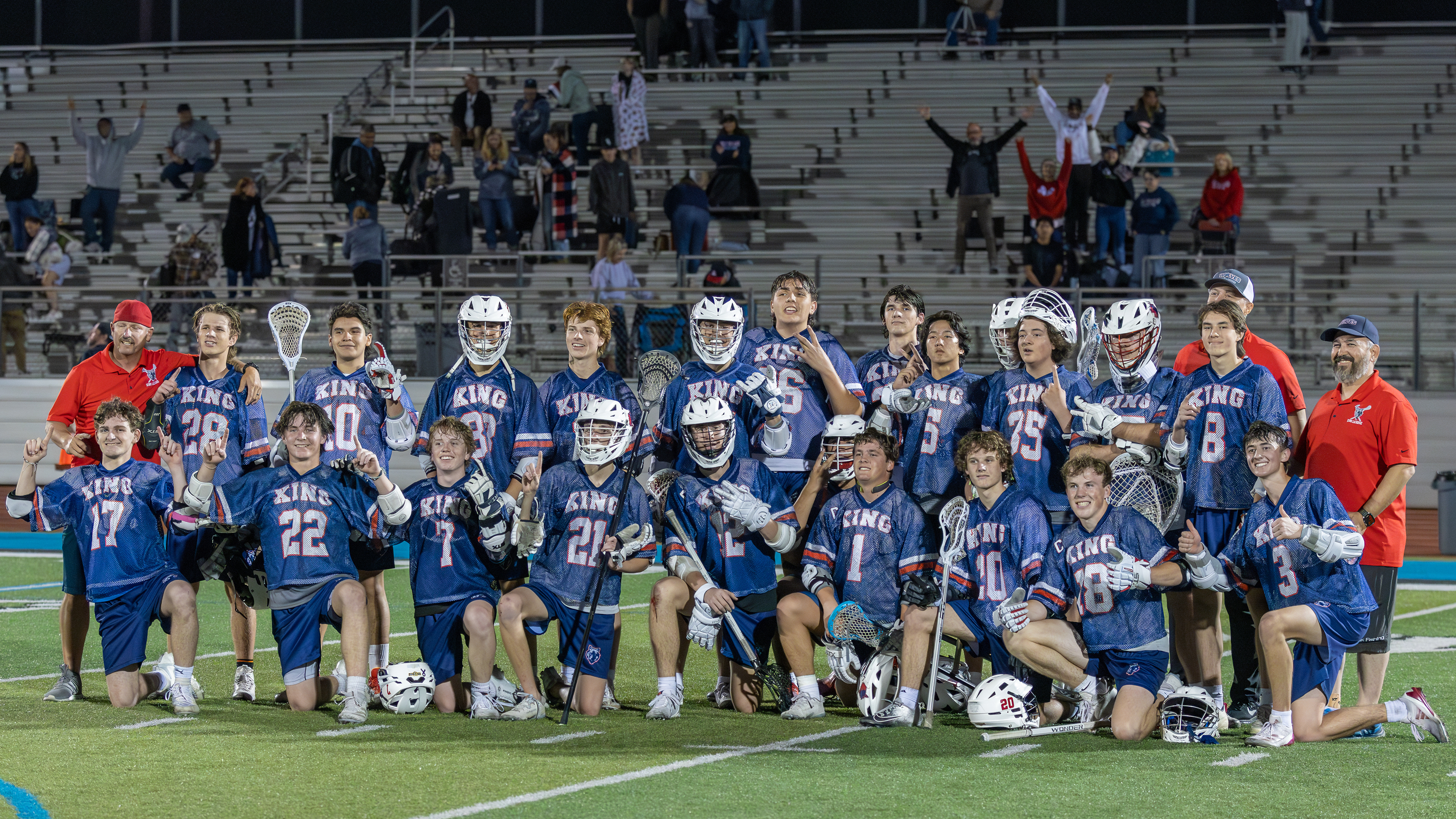 First ever win against Santiago for the King varsity lacrosse program