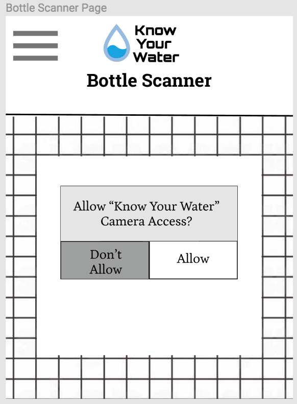 Bottle Scanner Page