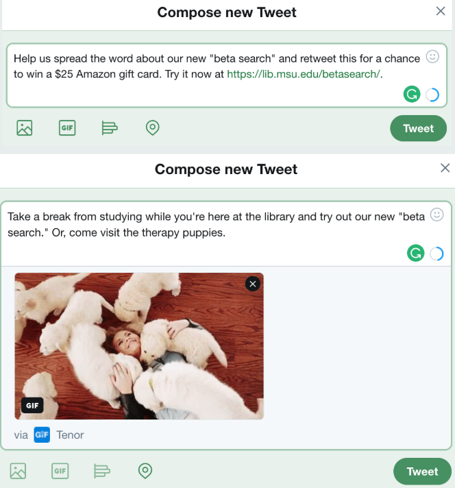 Sample Tweet