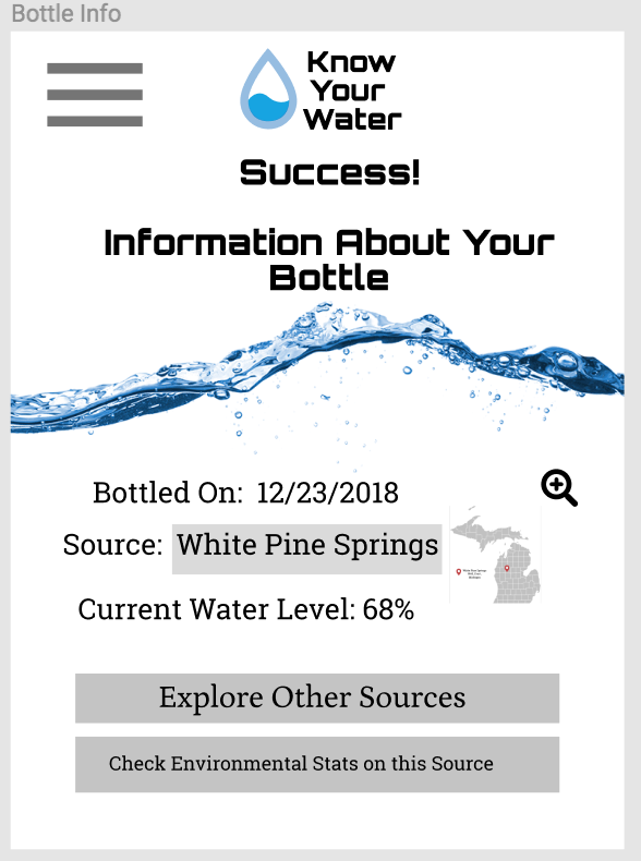 Bottle Information Page