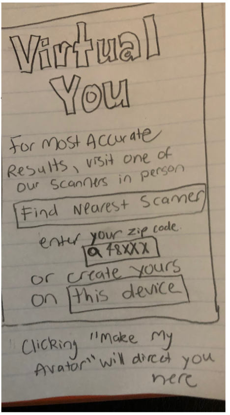 Wireframe Sketch- Opening Page