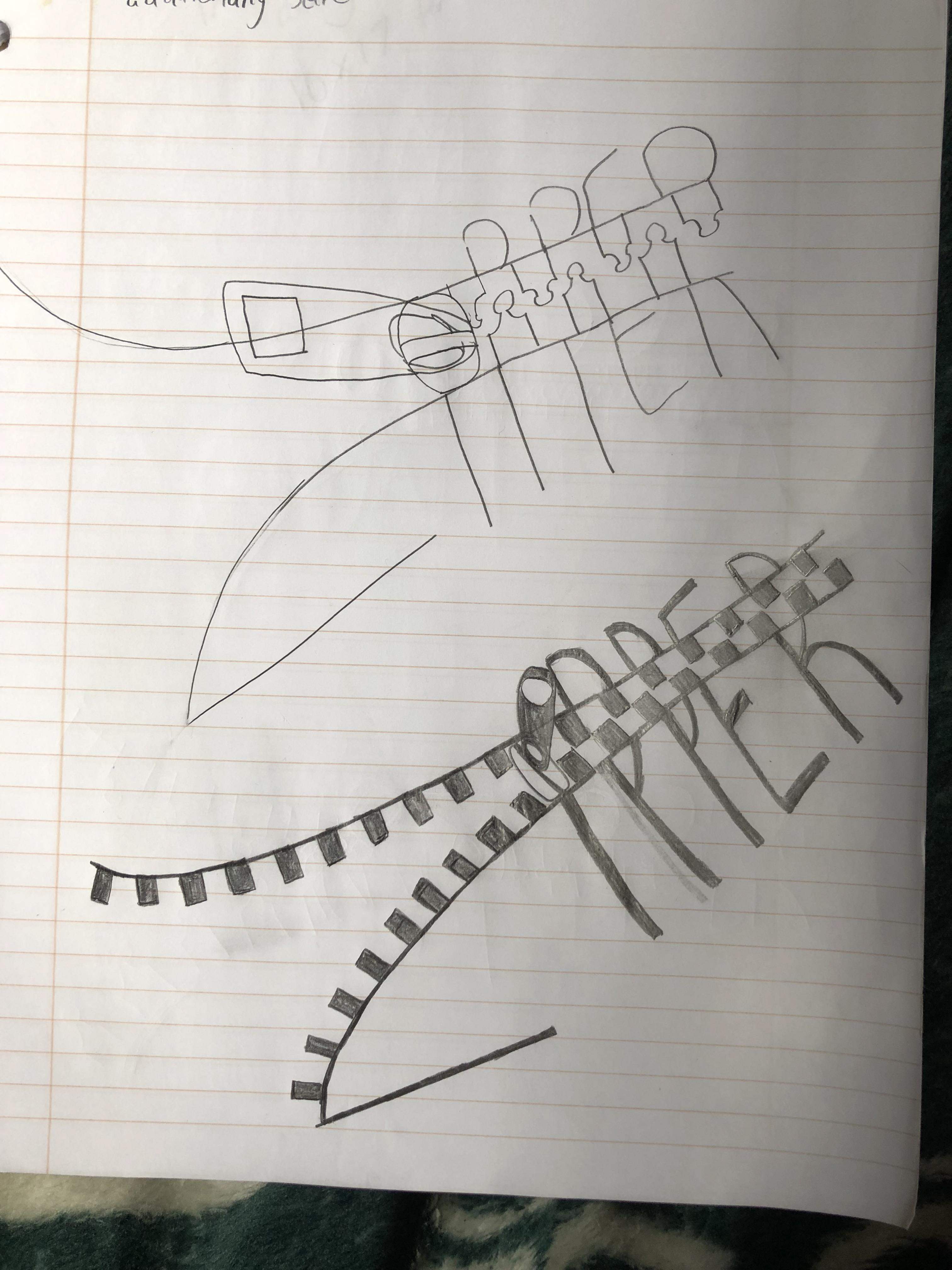 final sketched version used as a guideline for created file in Illustrator