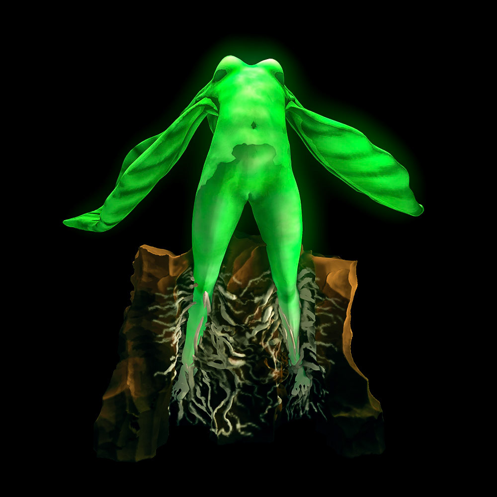 Joshua Killen, Green Woman 6.2, 2023, Digital Rendering