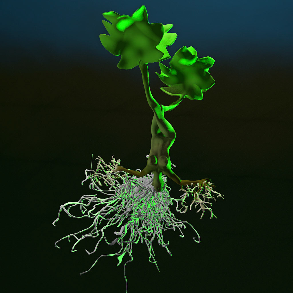 Joshua Killen, Green Woman 2.1, 2021, Digital rendering