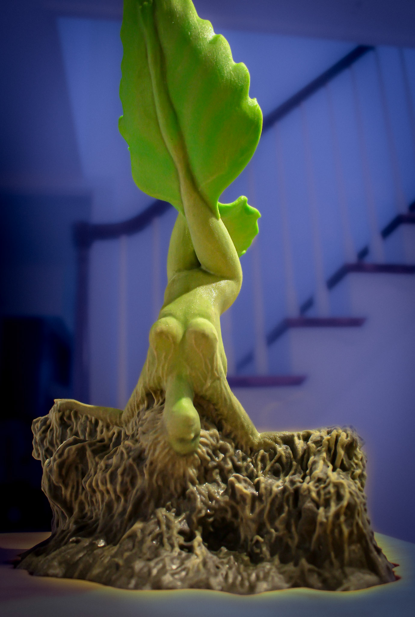 Joshua Killen, Green Woman 6.2, 2023, 3D printed gypsum