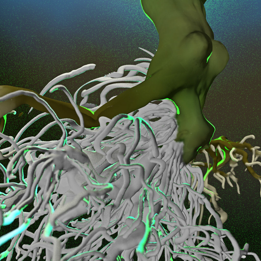 Joshua Killen, Green Woman 2.1, 2021, Digital rendering