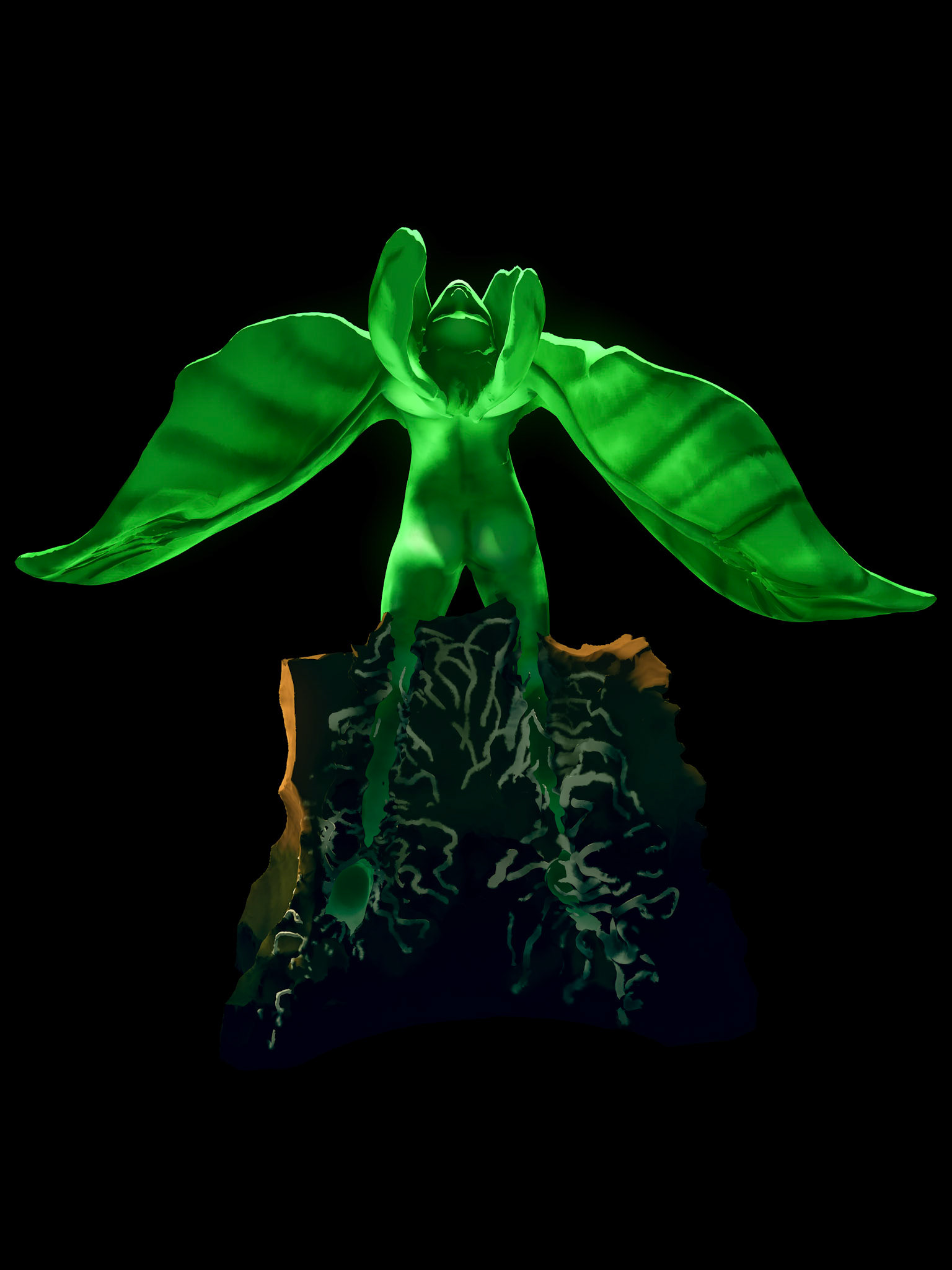 Joshua Killen, Green Woman 6.2, 2023, Digital Rendering