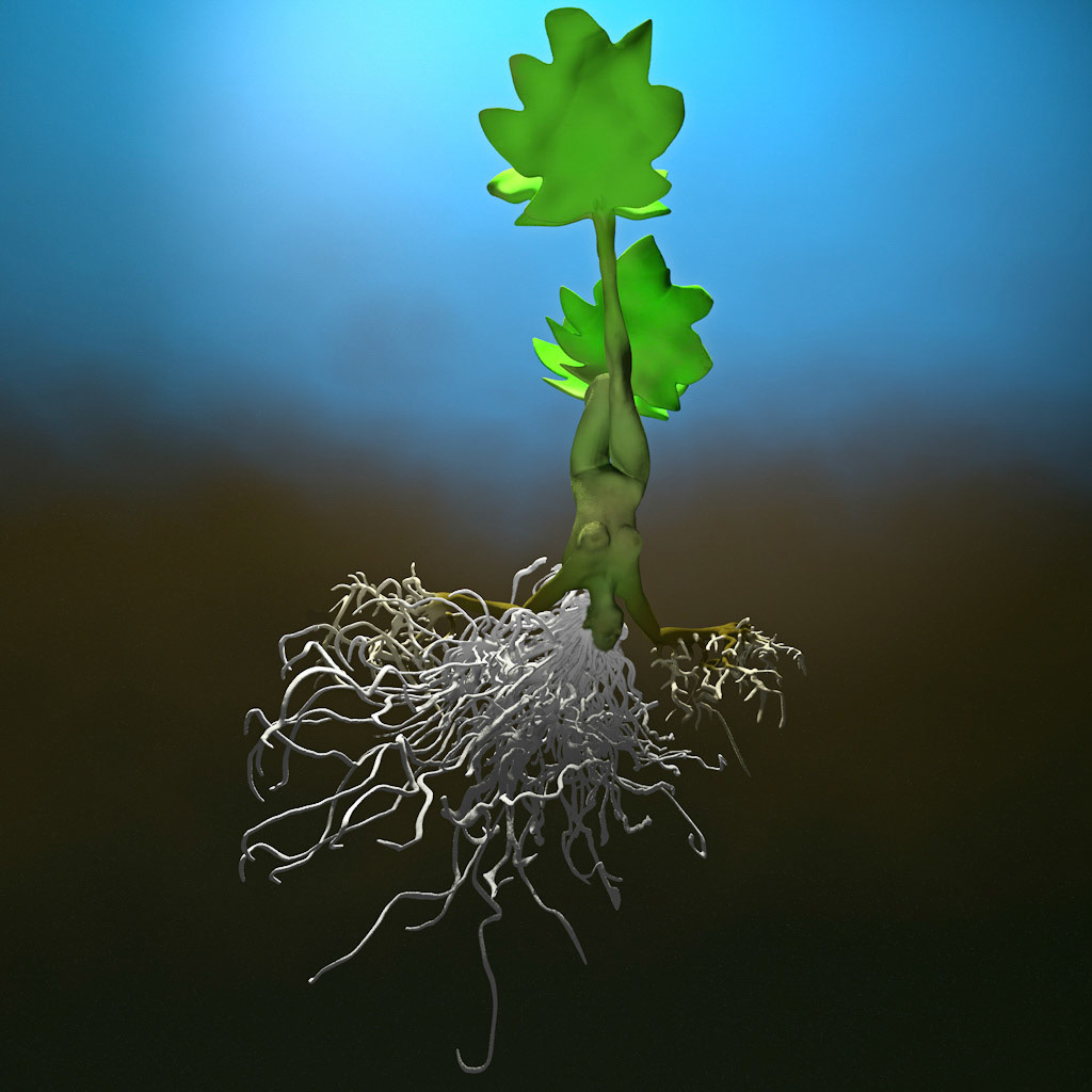 Joshua Killen, Green Woman 2.1, 2021, Digital rendering