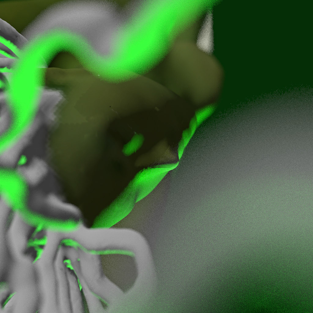 Joshua Killen, Green Woman 2.1, 2021, Digital rendering