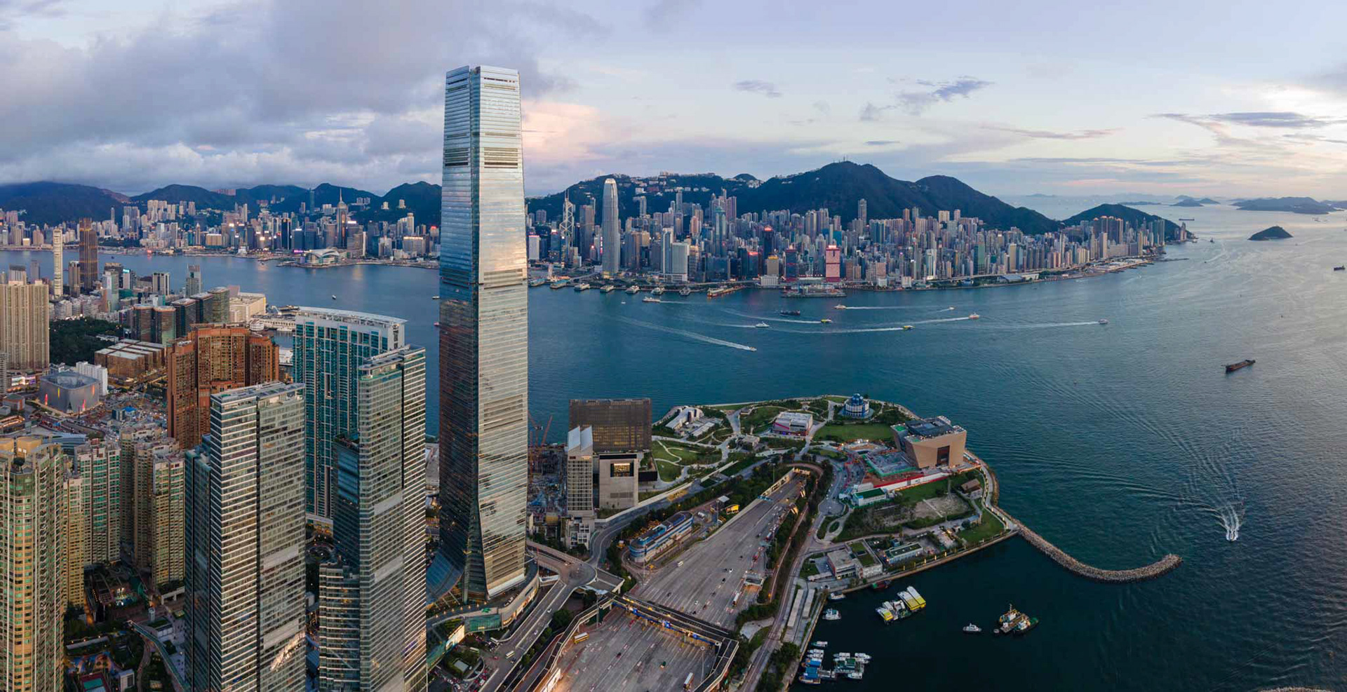 Sunset in Hong Kong