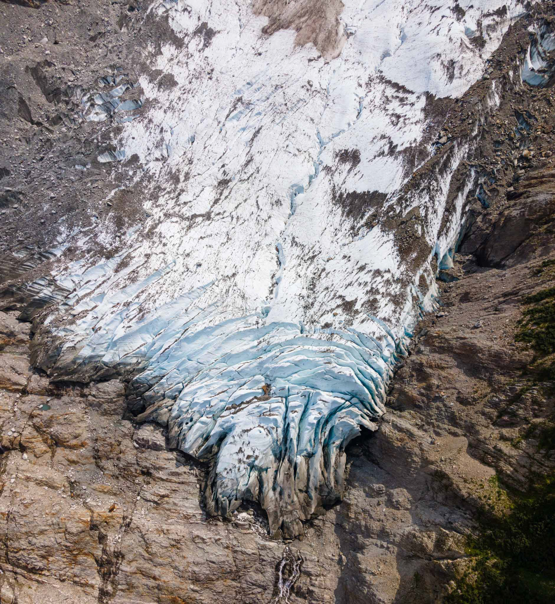 glacier at Mont Blanc