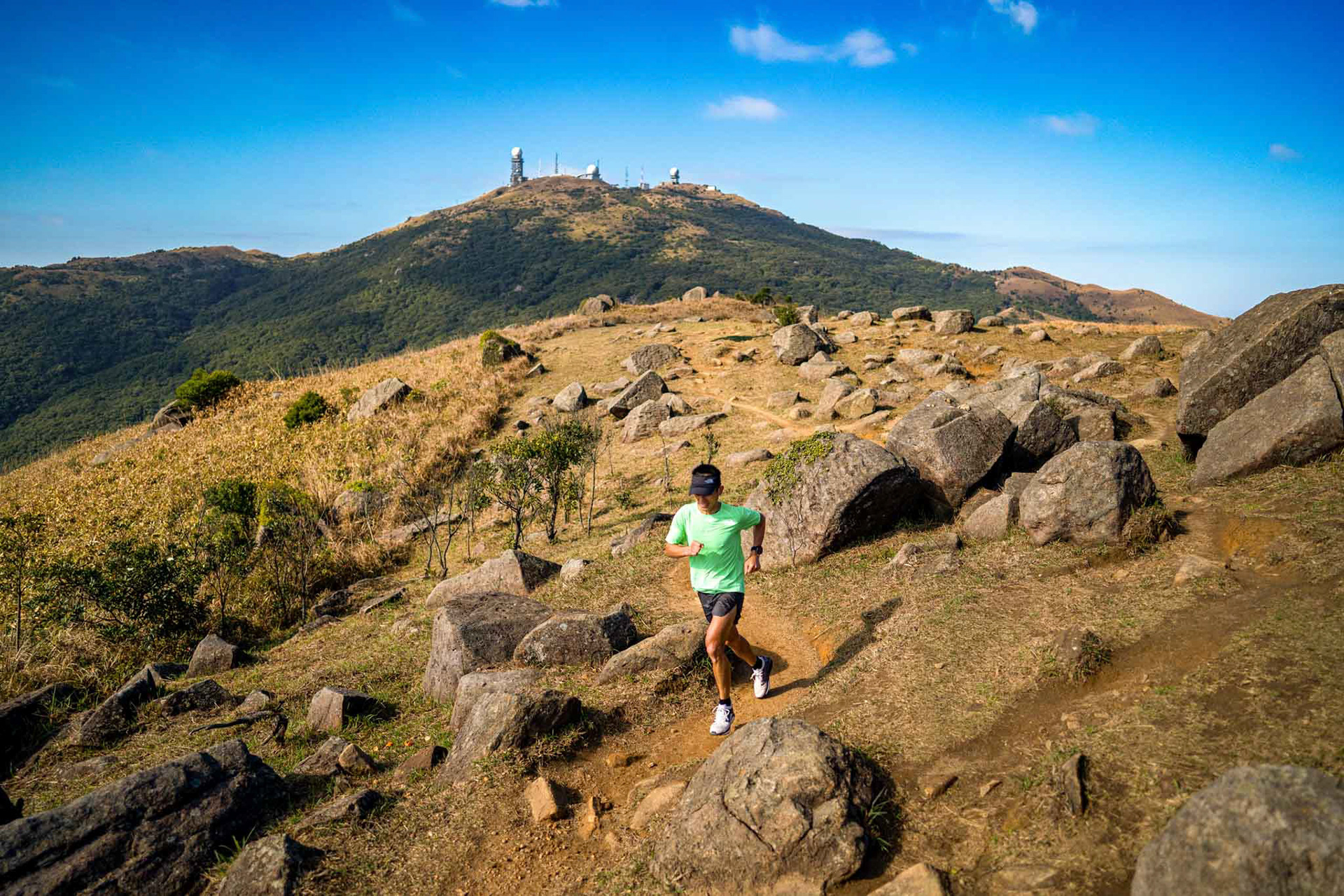 Stone running Four Trails