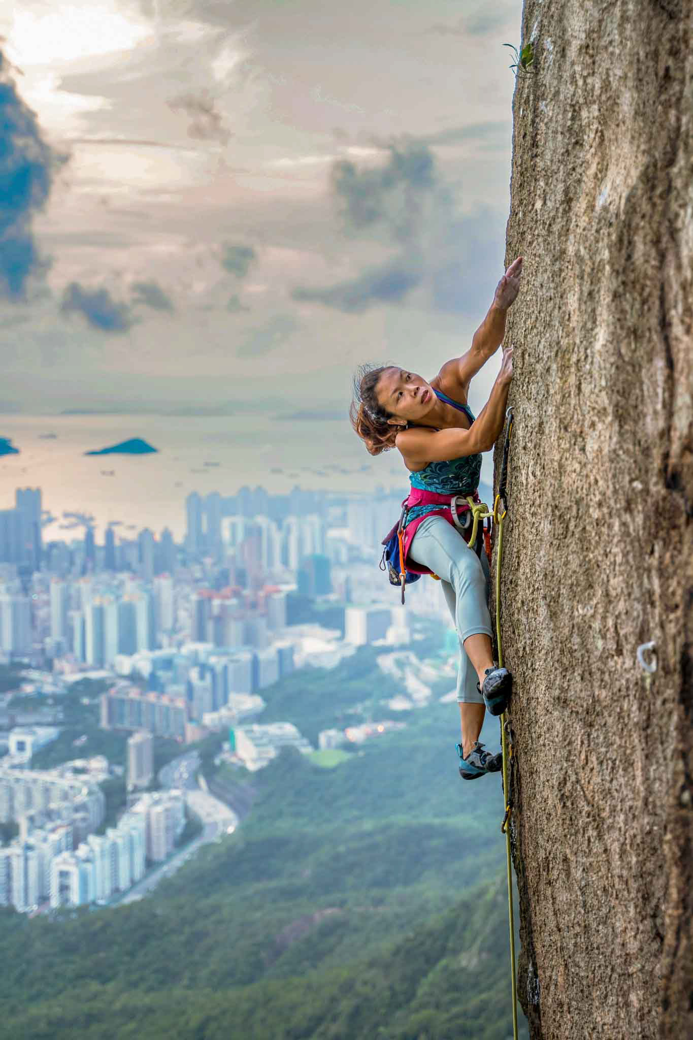 Angel on east face of Lion Rock