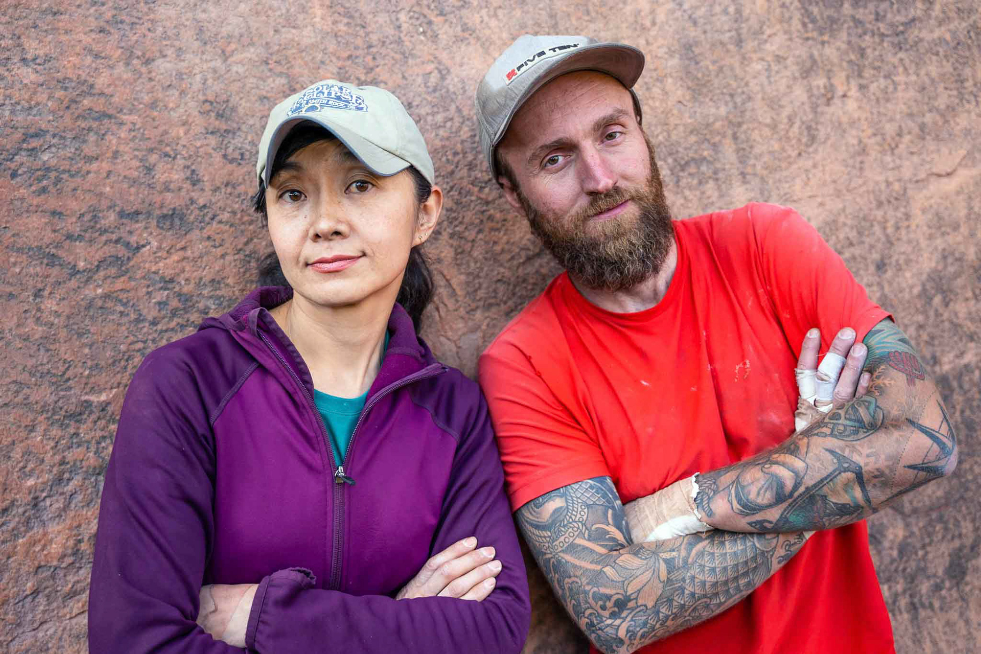 Bayue and Montez flexing