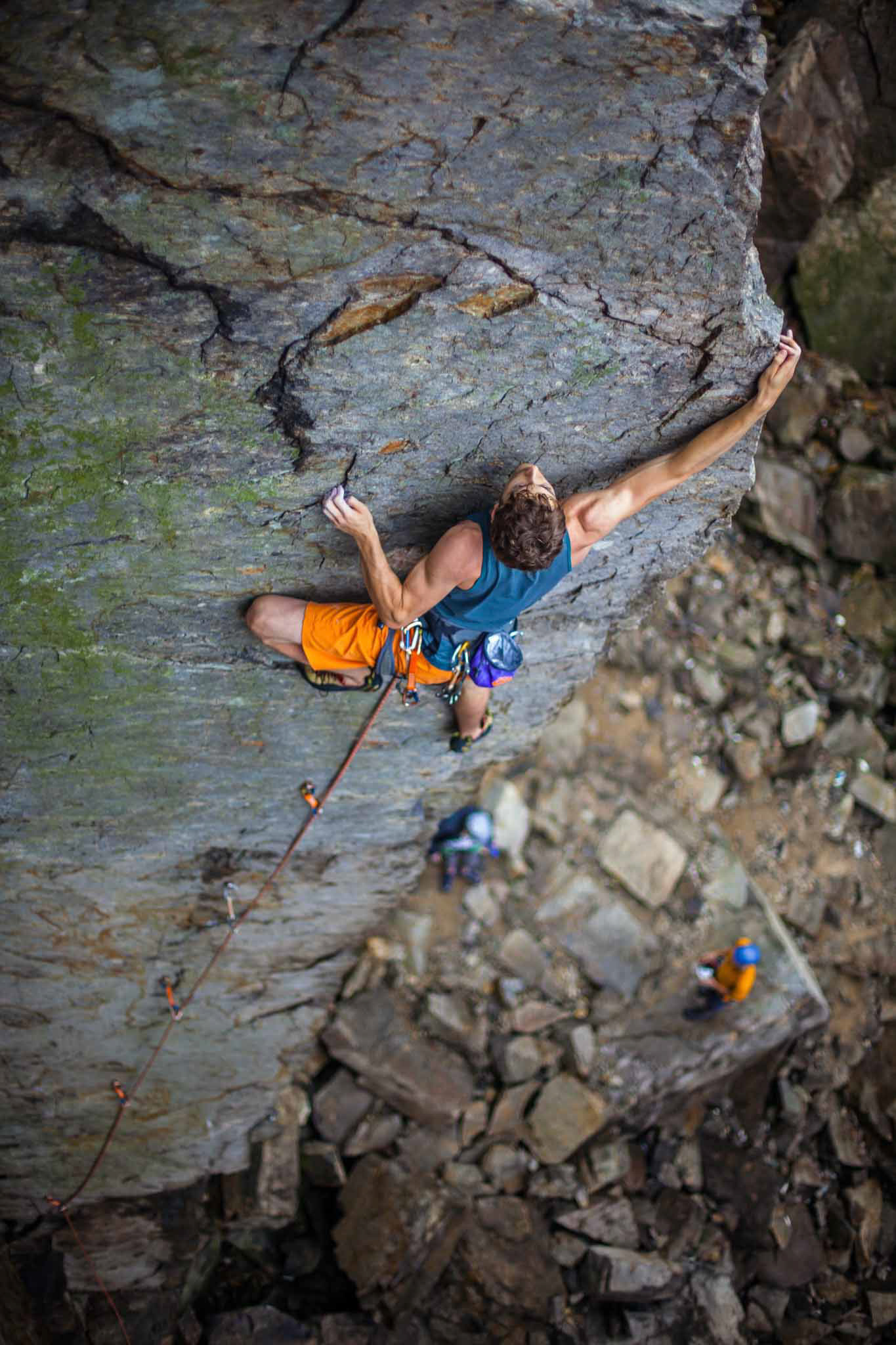 Thom on Waffer Wavers 7a at Sea Gully