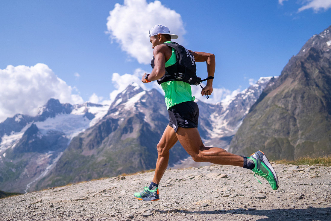 Chung training in Italian Alps a few days before UTMB 2021