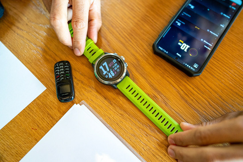 This mini phone is a part of gear for UTMB