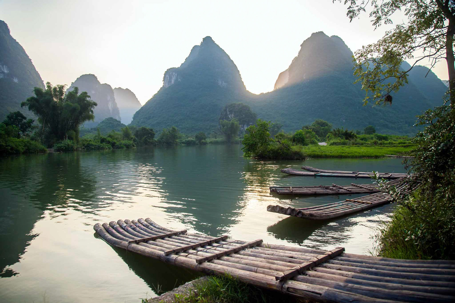 Yangshuo sunset, China