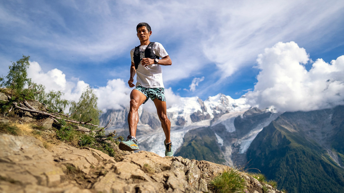Jay training before UTMB