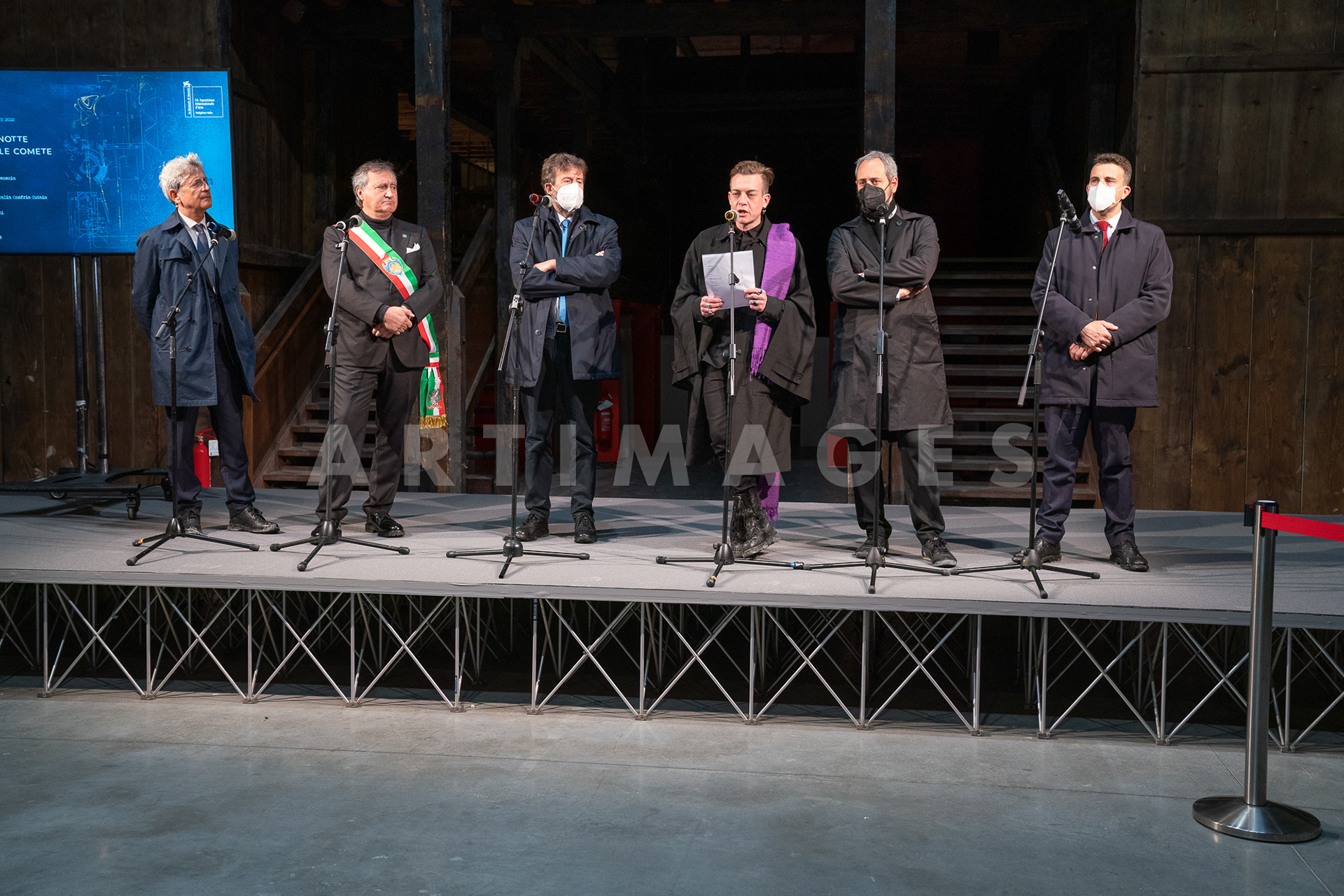 Inaugurazione Pagiglione Italia, Dario Franceschini, Eugenio Viola, Gian Maria Tosatti