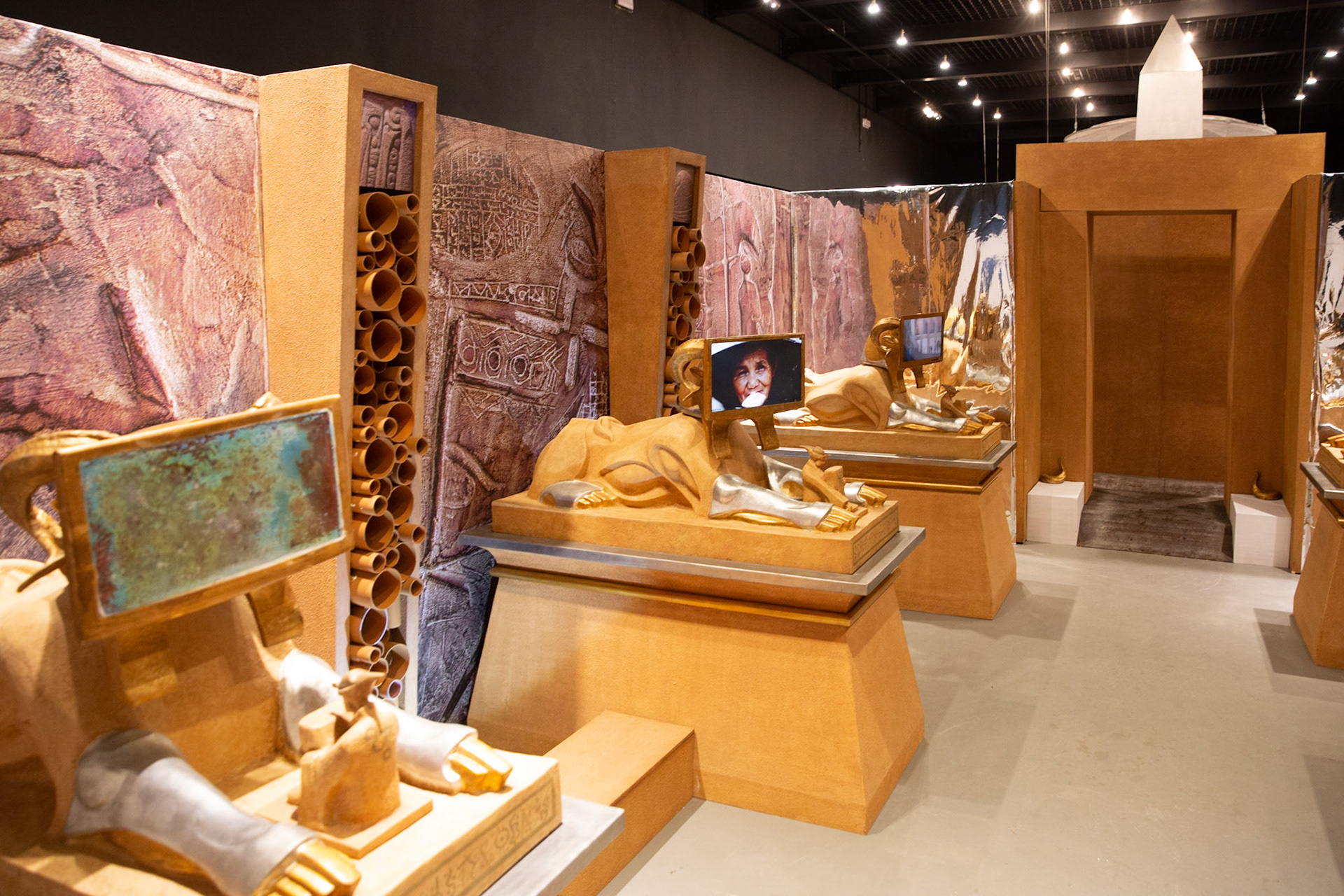 Brazil Pavilion - khnum across times witness - Commissioner: Ministry of Culture.Curator: Ahmed Chiha.Exhibitors:  Islam Abdullah, Ahmed Chiha, Ahmed Abdel Karim - 58th Venice International Art Exhibition