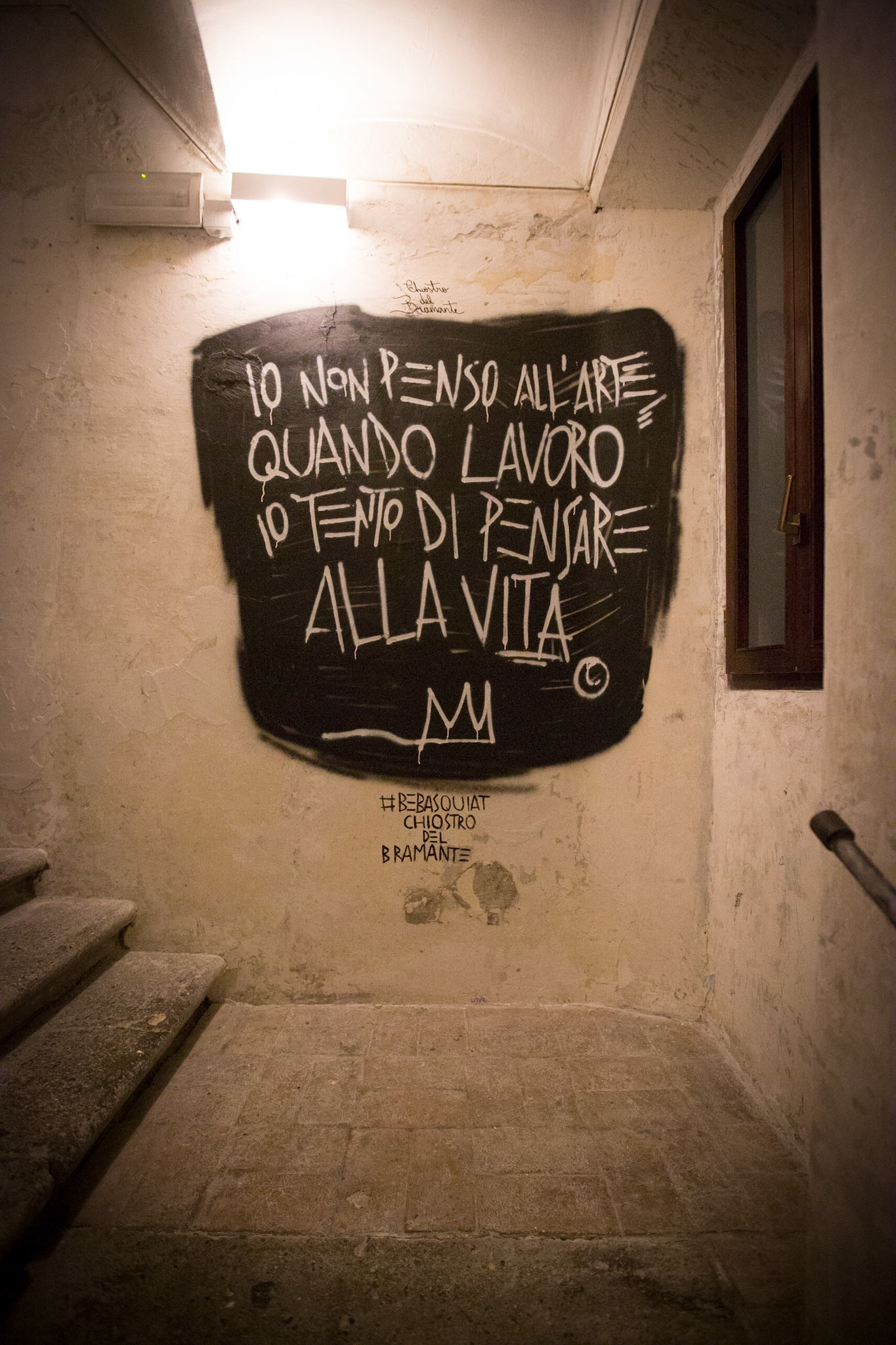 Mostra Basquiat, Chiostro del Bramante, © Giovanni De Angelis 2017