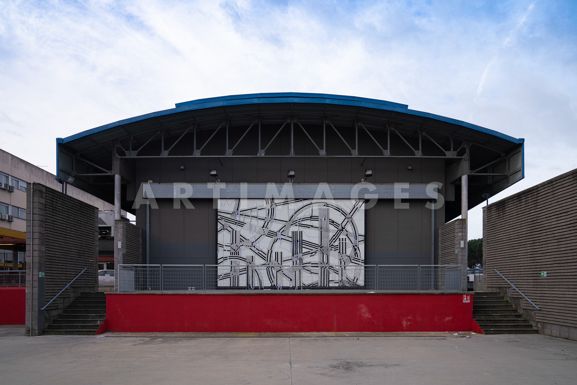 Sten e Lex, opera portone Teatro Tor Bella Monaca Roma, © Giovanni De Angelis 2021
