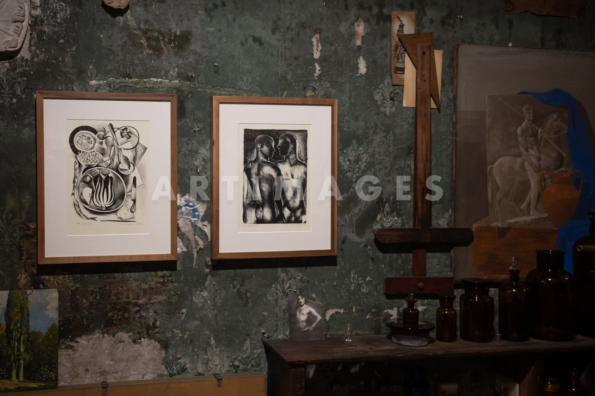 Louise Fratino exhibition at Litografia Bulla, Rome 6th October 2023